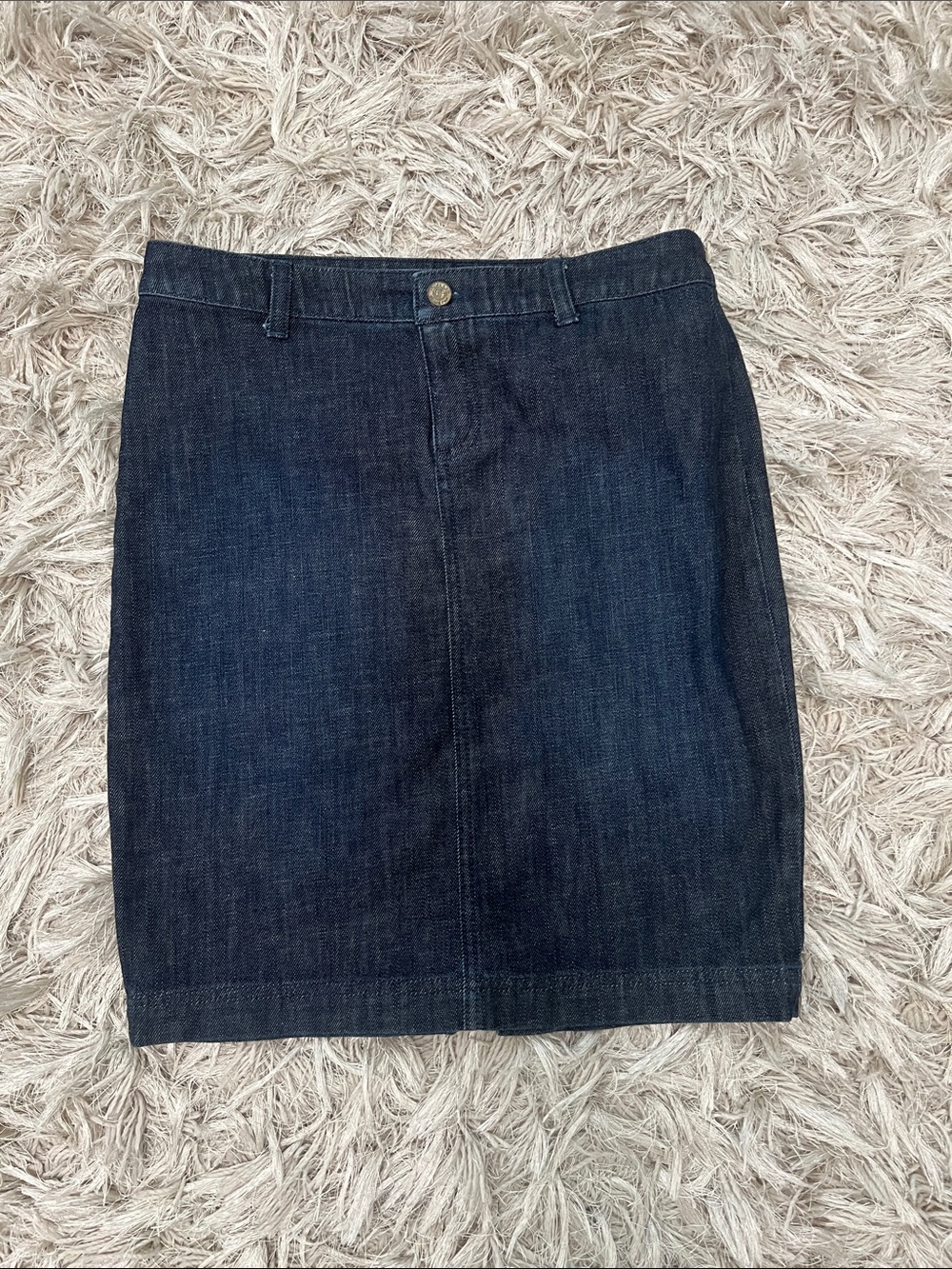 Lilly Pulitzer Dark Blue Denim Pencil Skirt